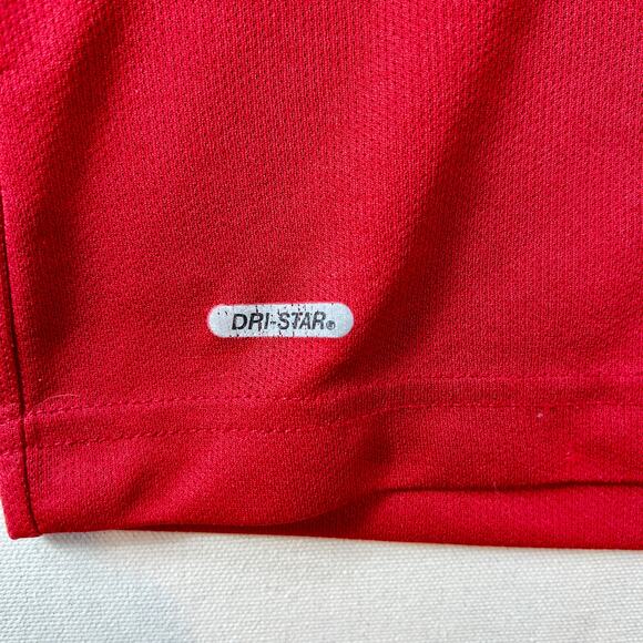 Starter Regular Fit Core Tee Mens 3XL Red Short Sleeve Workout Shirt Performance - Picture 4 of 9